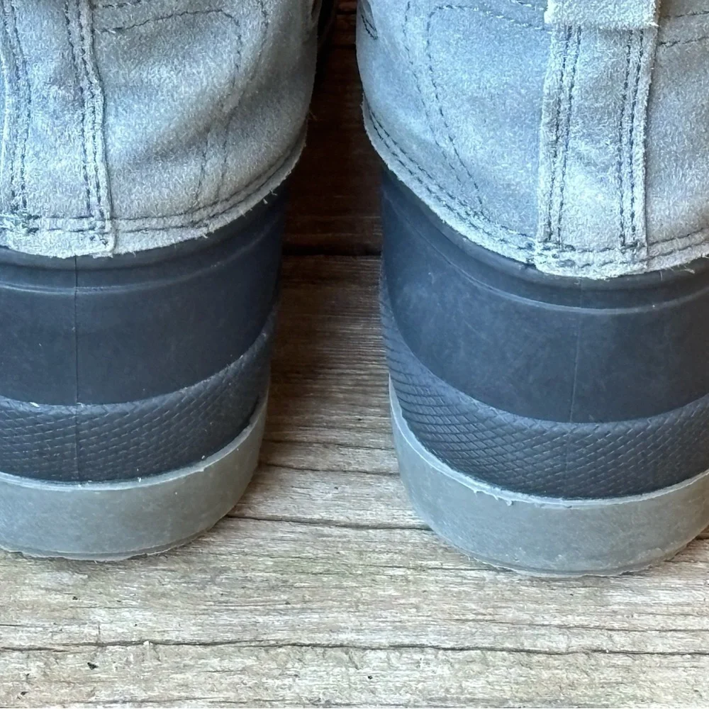 Magellan Men’s Duck II Waterproof Gray Suede Leather Insulated Boots Sz 8D
